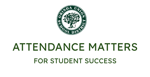 District logo with text that says Attendance Matters For Student Success